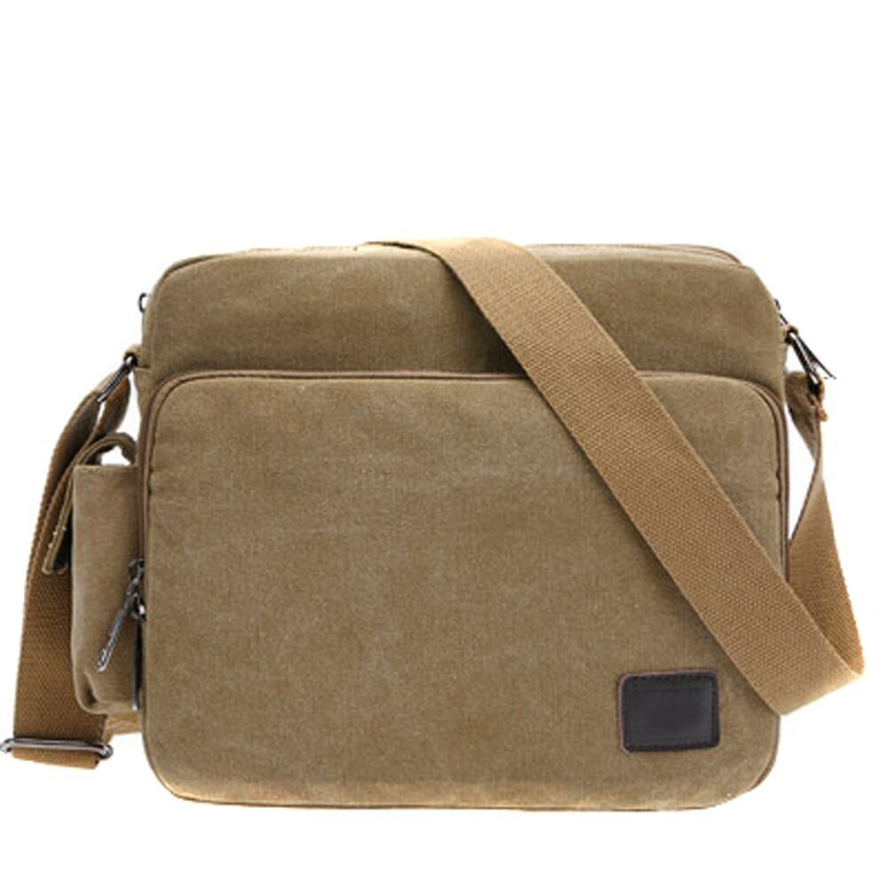 5688 Retro Canvas Shoulder Bag Messenger Bag Multi-Function Casual Shoulder